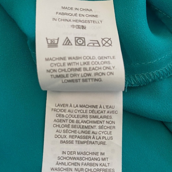 J.Crew V-Neck Top in Teal - Picture 7 of 7